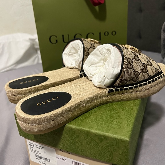 Authentic Gucci GG spadrilles sandals, completly new, never worn!!! - Picture 3 of 10